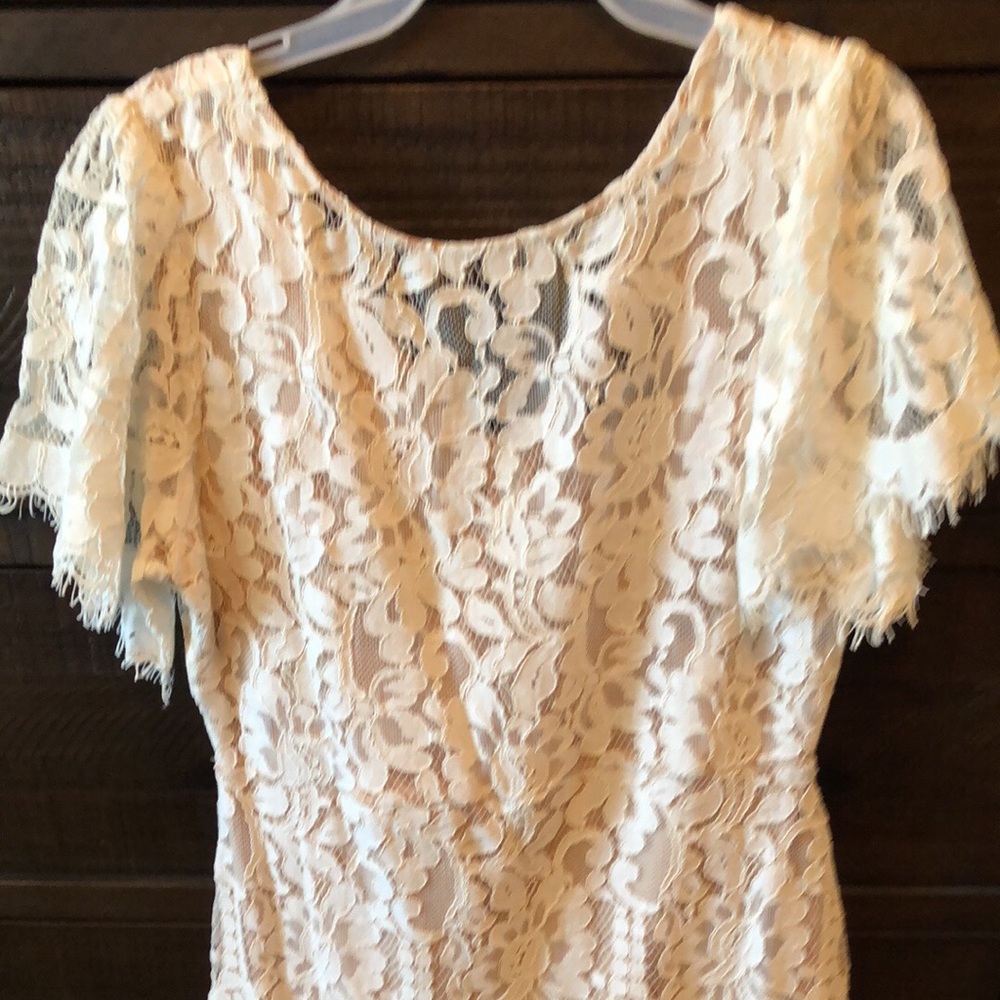 🚫SOLD🚫 Ivory/Nude Lace Dress